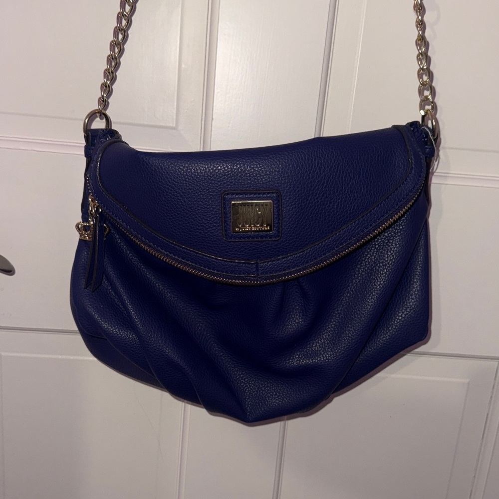 Juicy Couture Navy Bag with Gold Accents